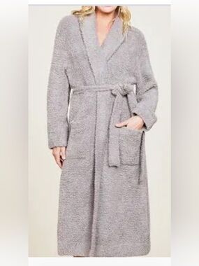 🩶BAREFOOT DREAMS Long Gray Bathrobe Size 1X